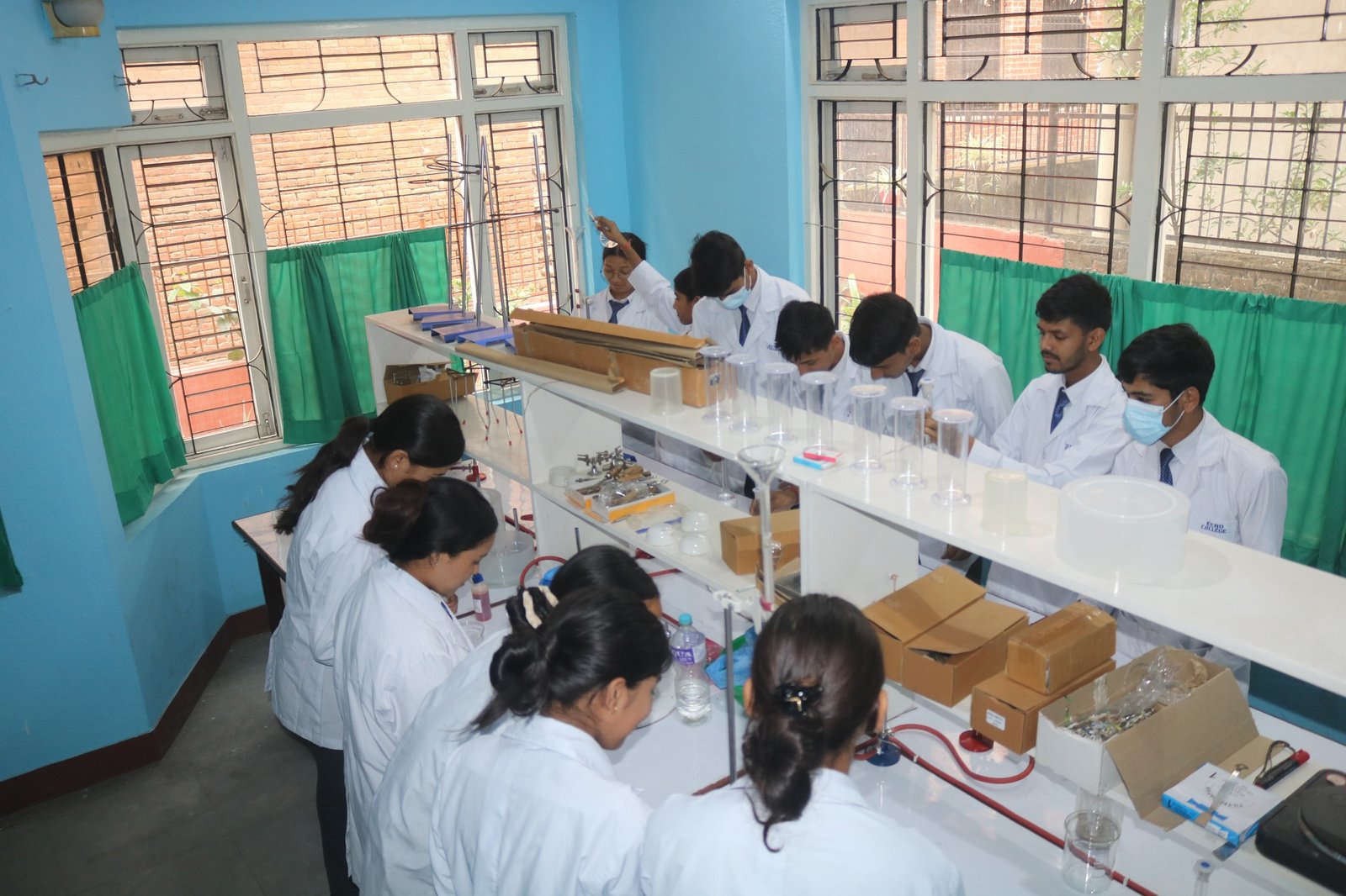 Person painting on a canvas